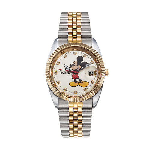 디즈니 미키마우스 남여공용 메탈 손목시계 OW616DY