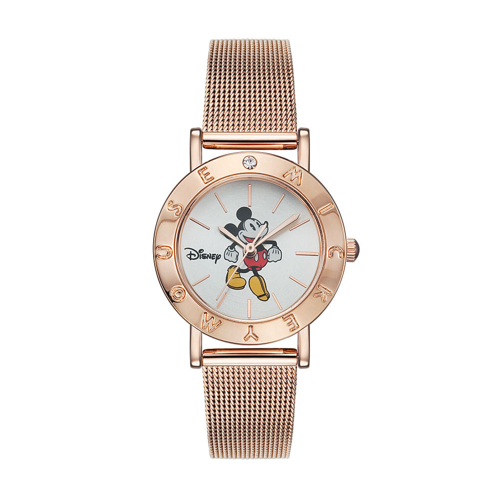 디즈니 미키마우스 여성 메쉬메탈 손목시계 D12027MRW